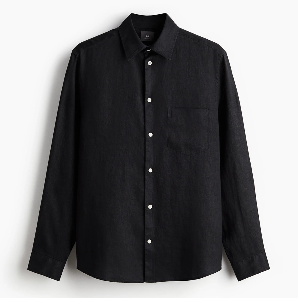 Divided Charcoal Button-Up Shirt